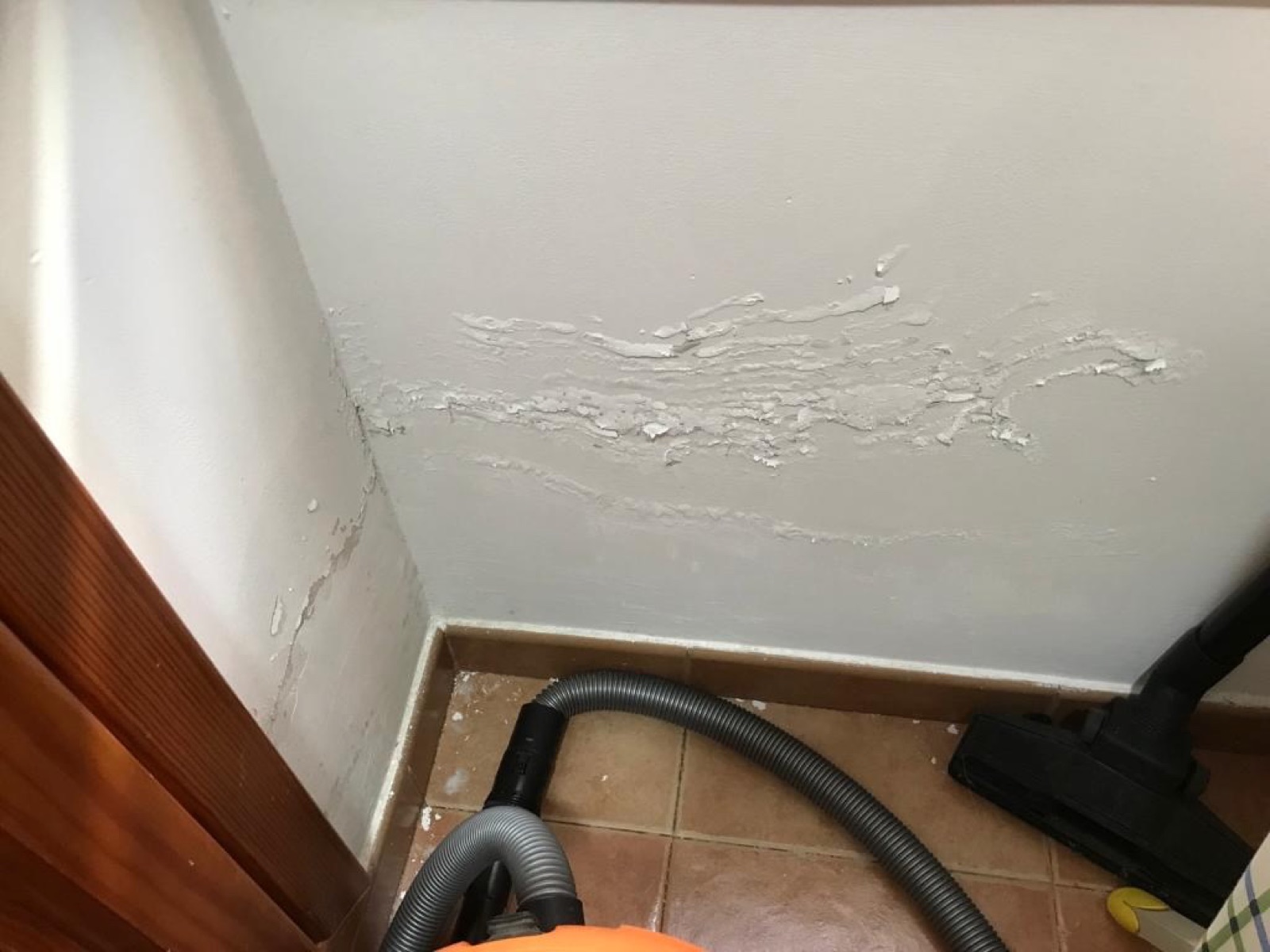 Water damage from an undetected leak