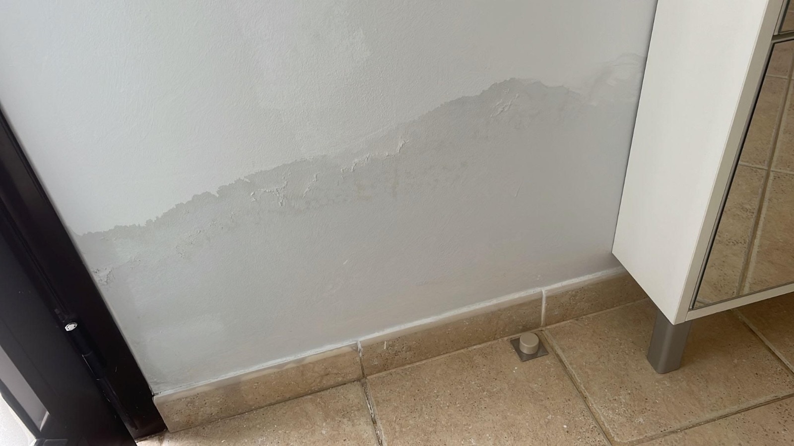 Water damage from an undetected leak