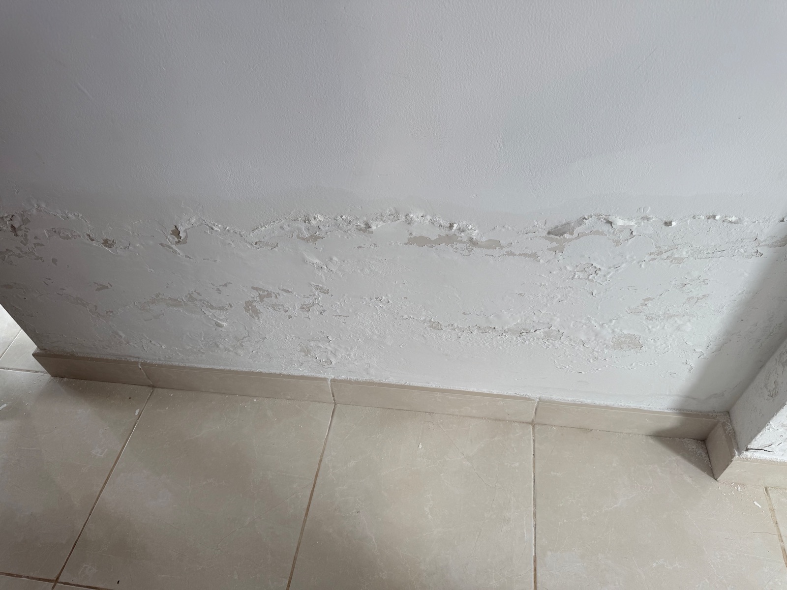 Water damage from an undetected leak