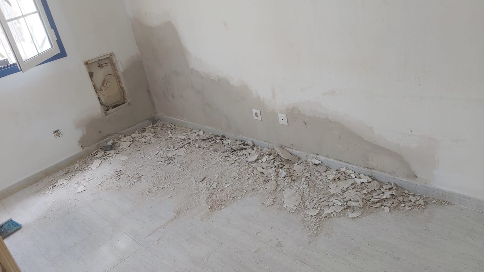 Water damage from an undetected leak