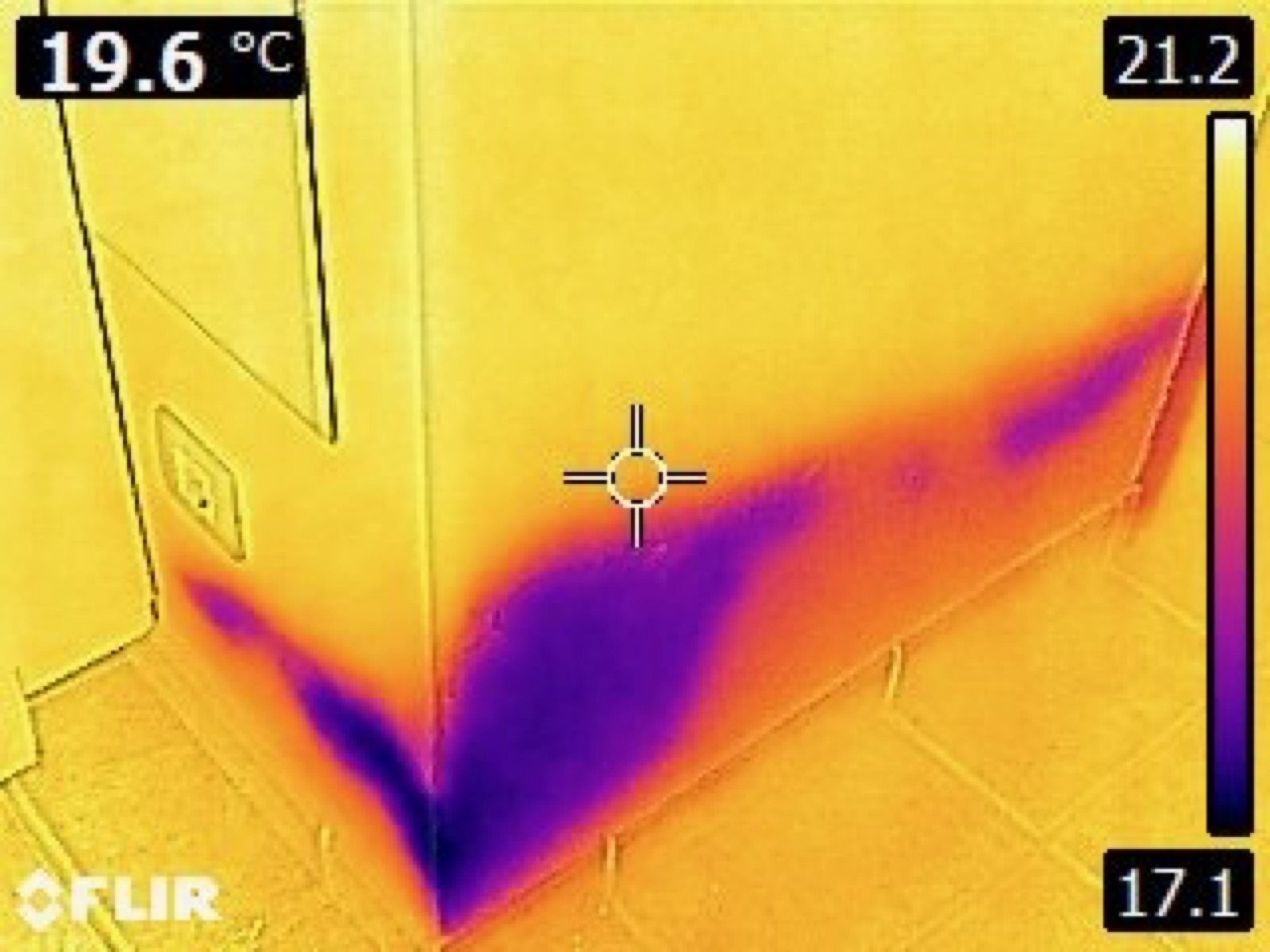 Water damage from an undetected leak